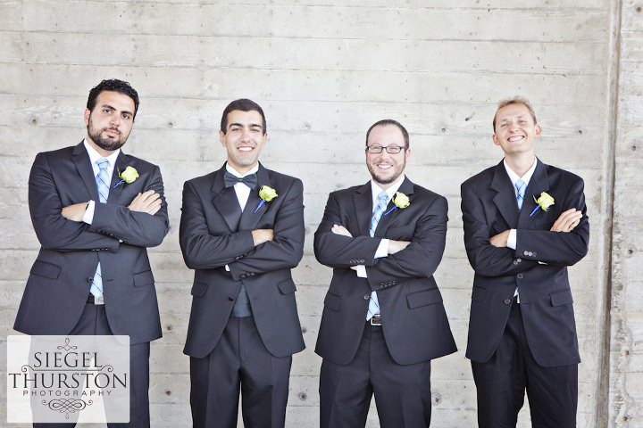 Fun wedding party photos at the UCSD library la jolla wedding