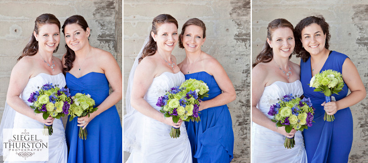 Fun wedding party photos at the UCSD library la jolla wedding