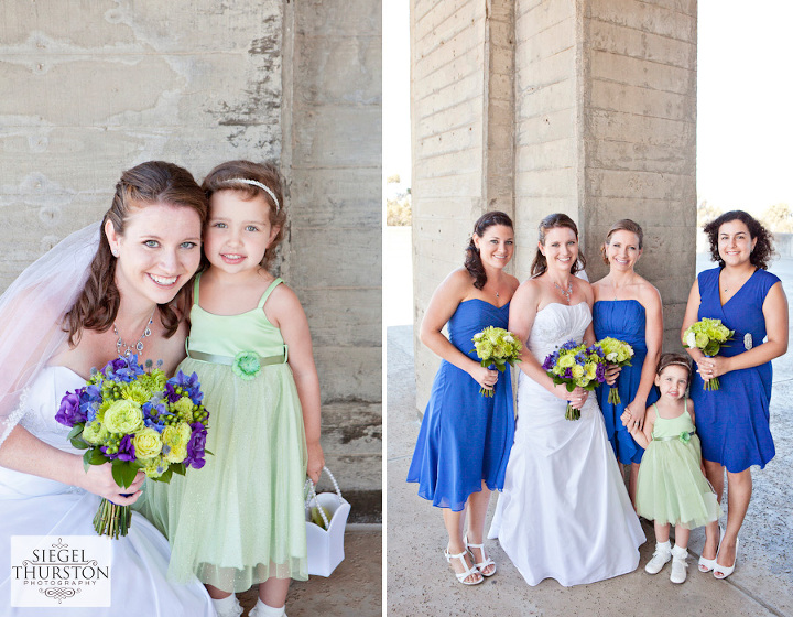 Fun wedding party photos at the UCSD library la jolla wedding