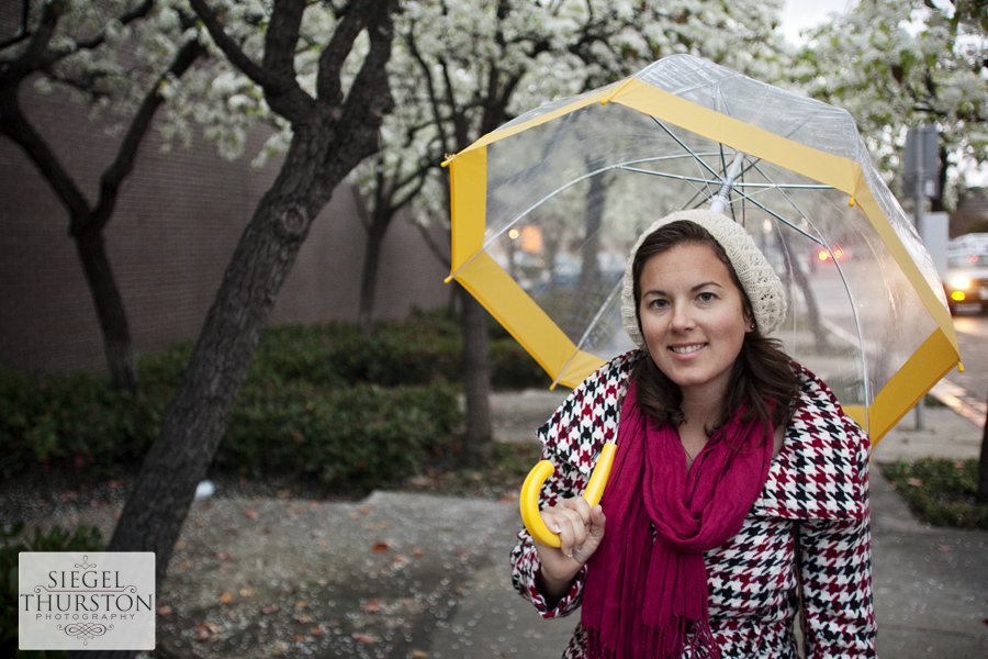 yellow umbrella