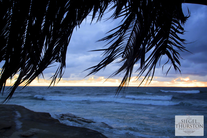 the hut at windansea beach on a stormy rainy day