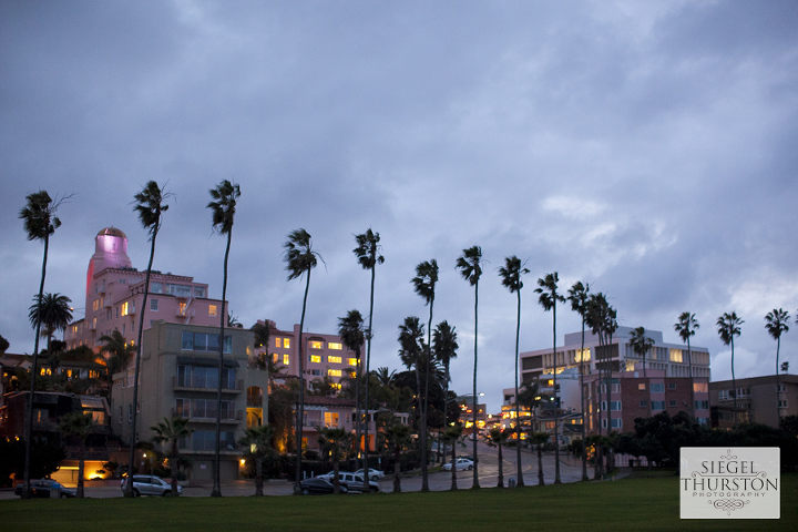 La jolla on a stormy windy day