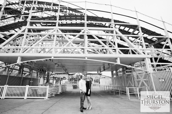 belmont park roller coaster engagement photos san diego