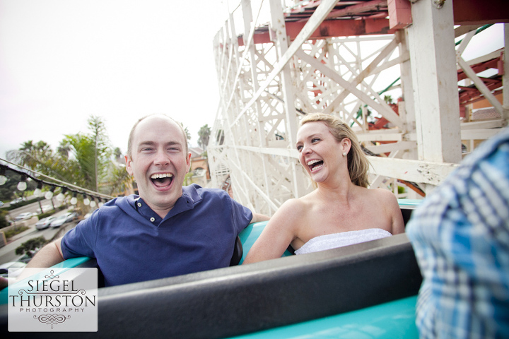 roller coaster engagement shoot