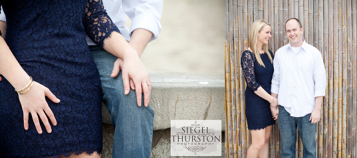 navy blue dress for engagement shoot