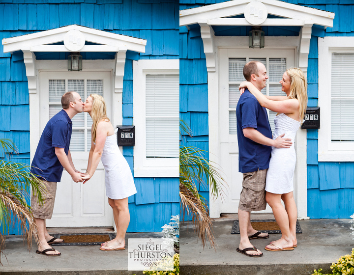 romantic mission beach engagement