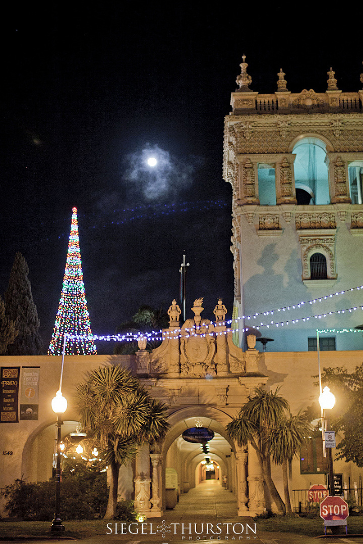 balboa park at night