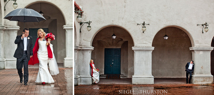 raining on wedding day