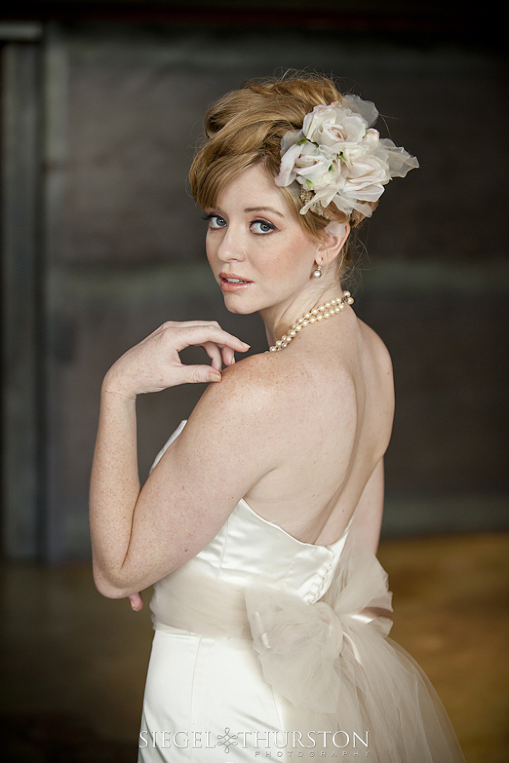 floral wedding hair comb