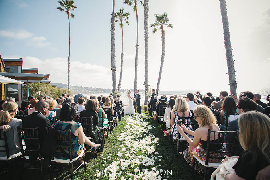 Flower petal aisle design