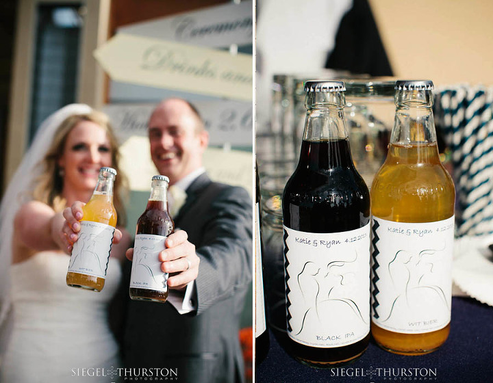 custom brewed wedding beer custom designed labels