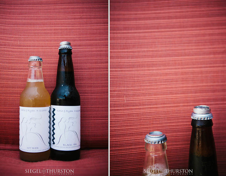 custom brewed wedding beer