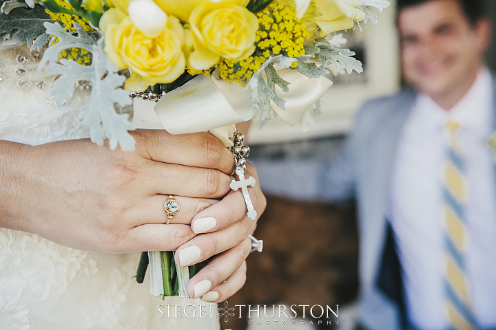 yellow rose wedding bouquet