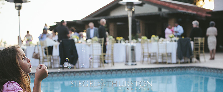 bubbles at a wedding