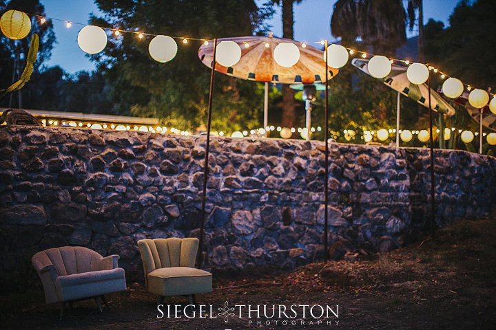 fun vintage chairs at a wedding