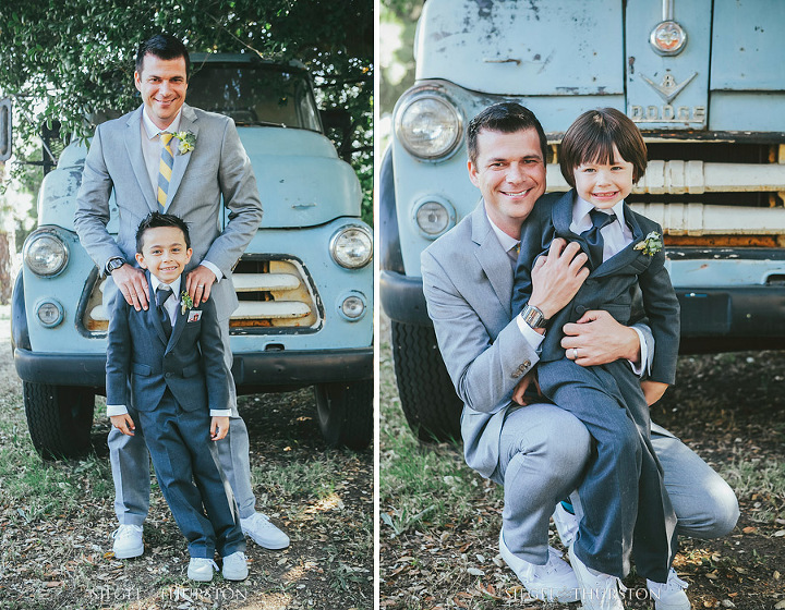 cute pictures of groom and his kids