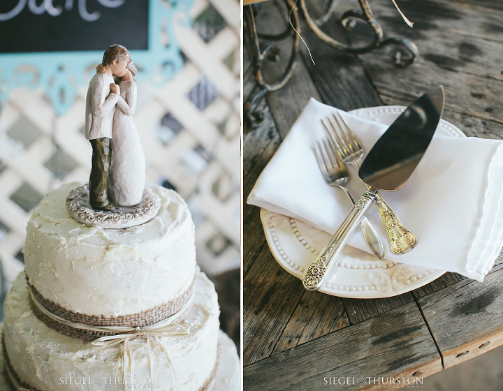 butter cream wedding cake