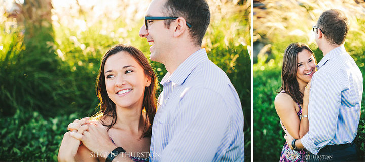 super cute couple having fun during their photo session in coronado