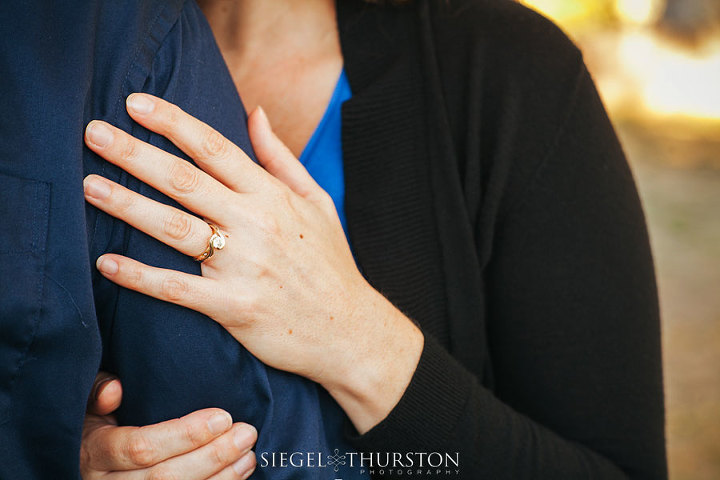 custom designed engagement ring san diego couple