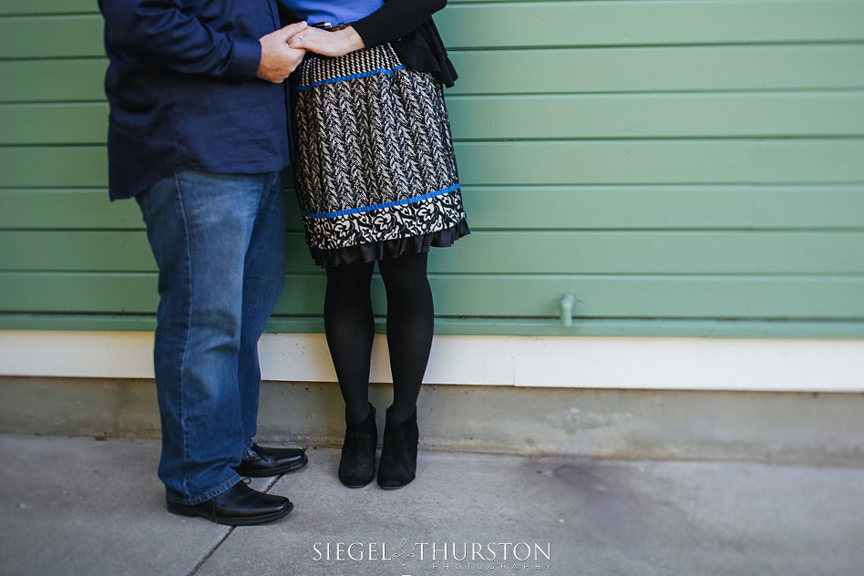 cute Julian california engagement photos at the old school house