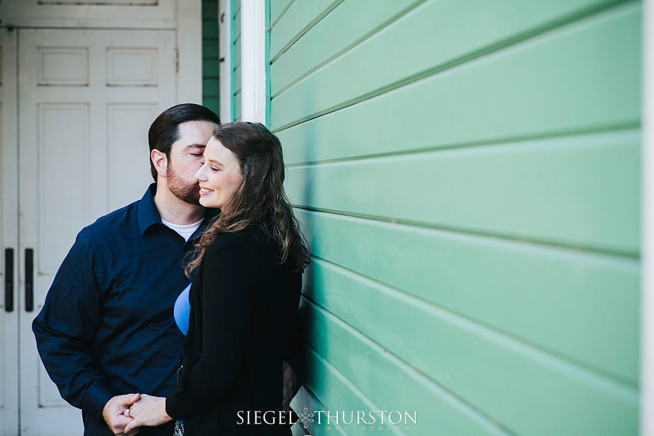 cute Julian california engagement photos at the old school house