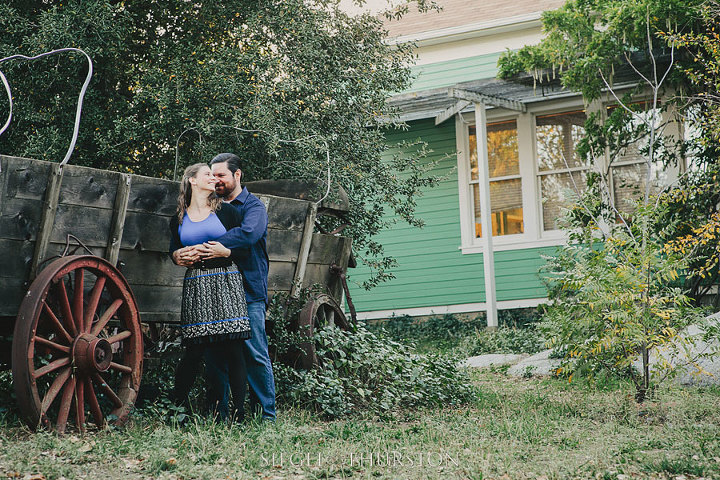 Julian school house engagement photos