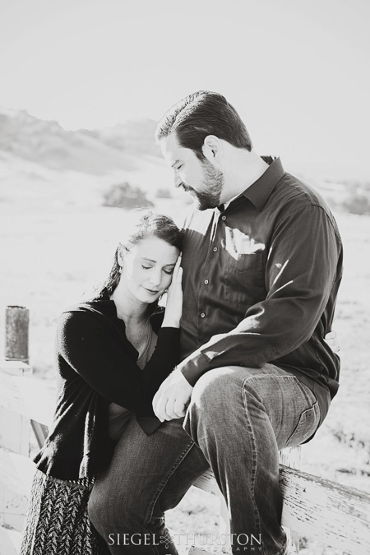 romantic engagement photos in Julian California