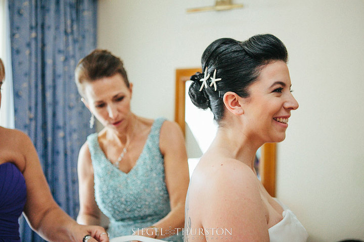 mexico destination wedding bride getting ready