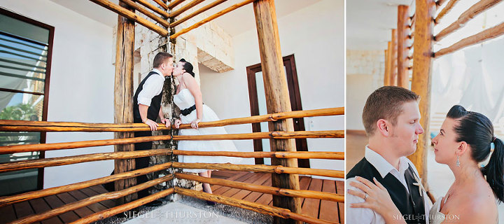 trash the dress at a cool modern hotel in playa del carmen destination wedding mexico