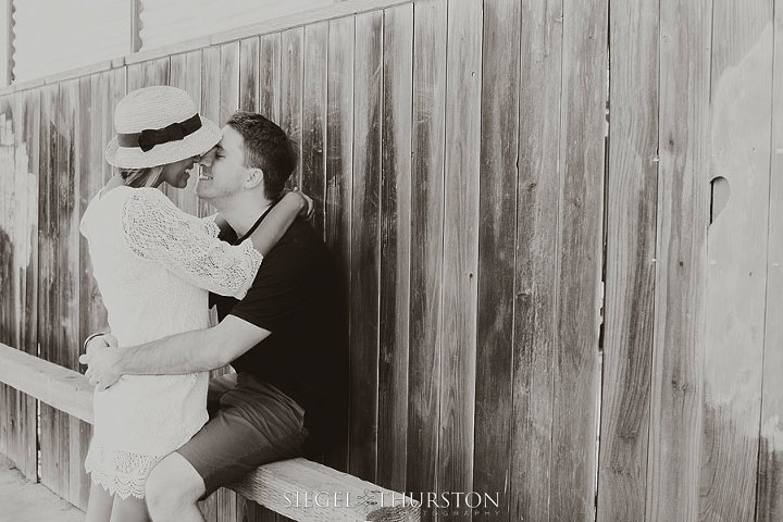 artistic engagement photos at the mission beach boardwalk