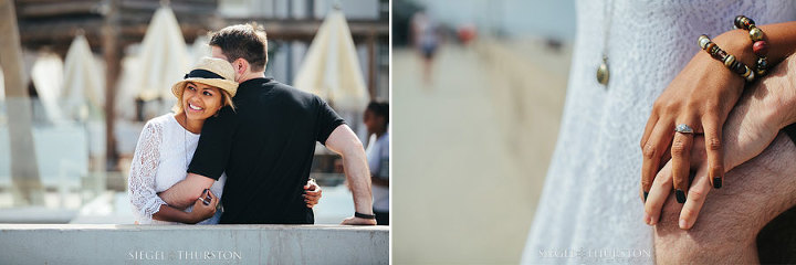 mission beach engagement session on the beach san diego