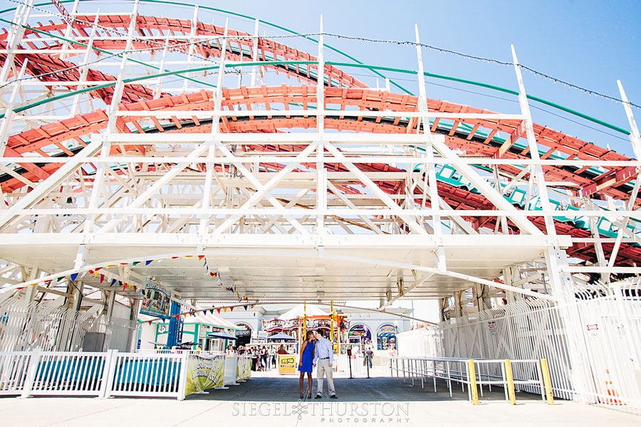 belmont park engagement photos