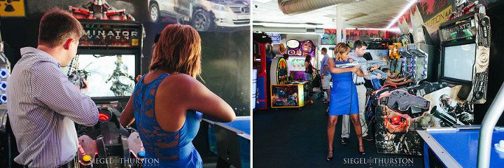 arcade engagement photos in san diego