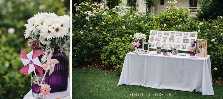 diy wedding sign in table