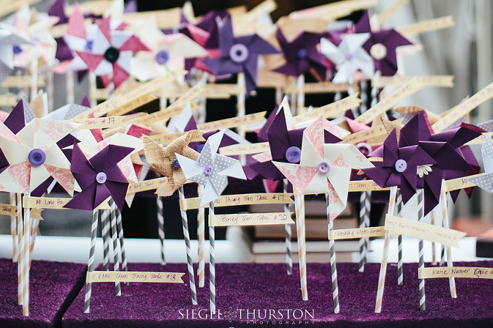 diy wedding pinwheels