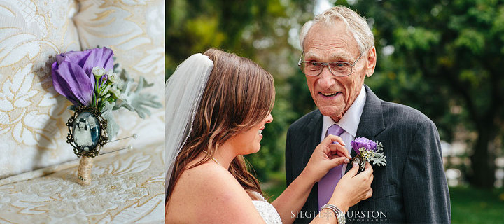 custom boutonniere for grandpa