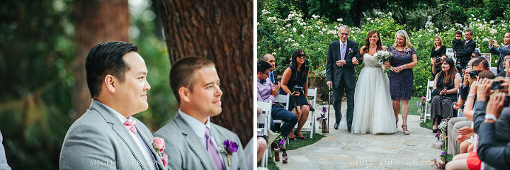 grooms reaction to seeing his bride for the first time as she walks down the aisle