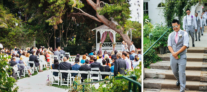 green gables outdoor wedding ceremony