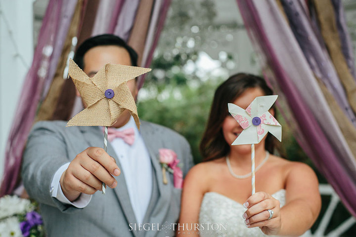 diy wedding pinwheels