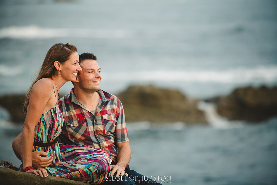 la jolla beaches are great for sun set engagement shoots