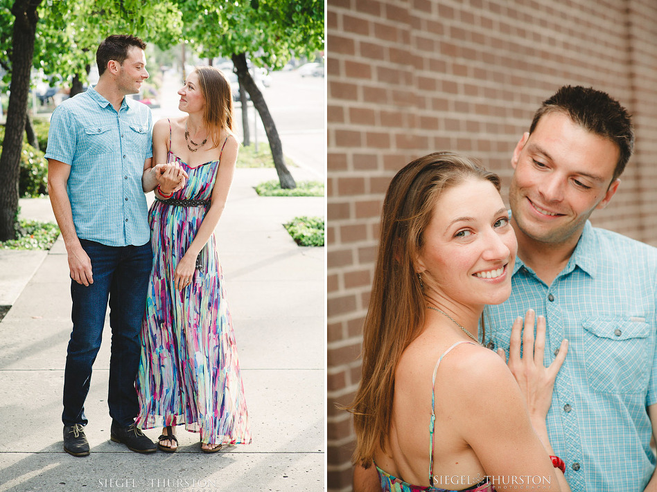 cute down town la jolla engagement shoot 