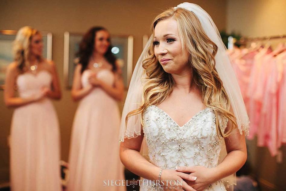 beautiful bride at the skyline country club