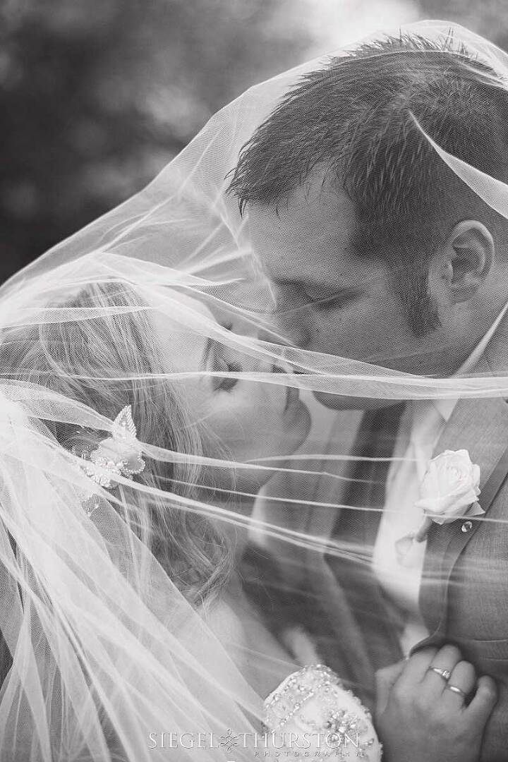 romantic bride and groom portraits