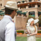 classy styled engagement shoot at the del mar race track in san diego
