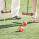 croquet is a fun prop on an engagement shoot