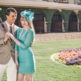 del mar race track styled engagement shoot