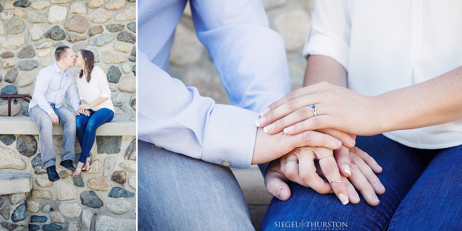 cute engagement photos at irvine park