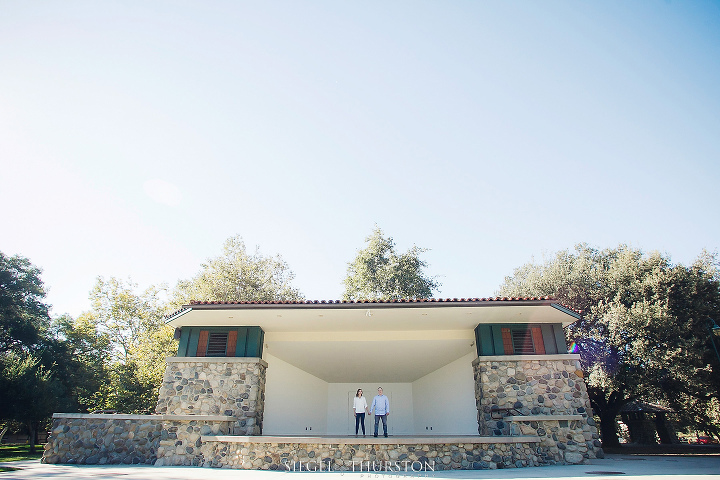 engagement shoot irvine park amphitheater 