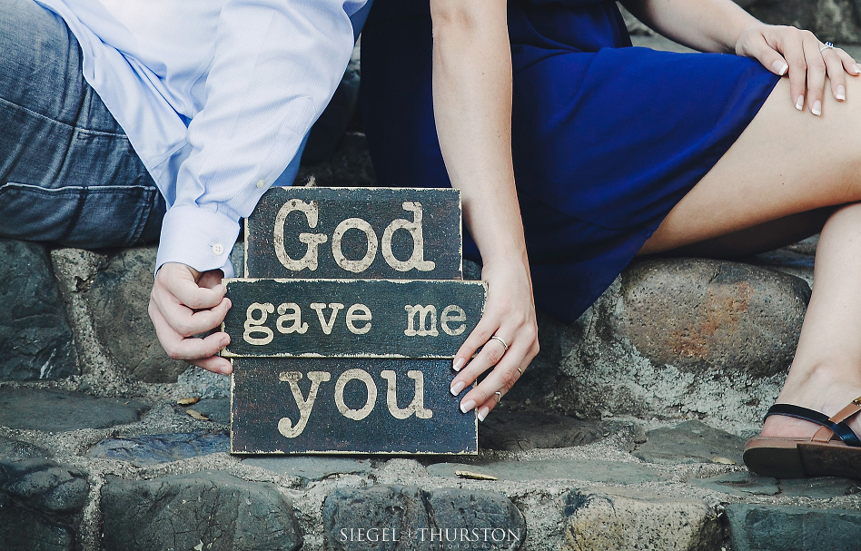 cute wooden signs for engagement session 