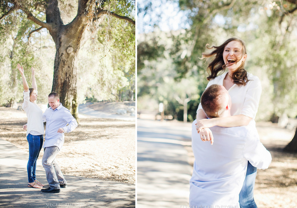 irvine regional park engagement photos